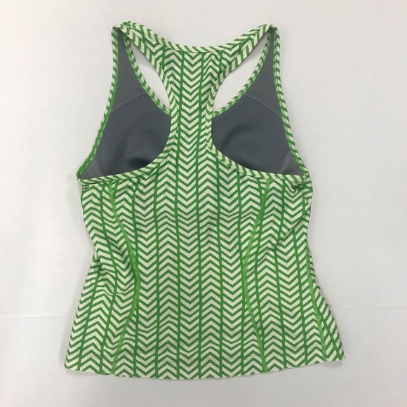 Nike Dry Fit Racerback Green Athletic Top - Picture 2 of 6